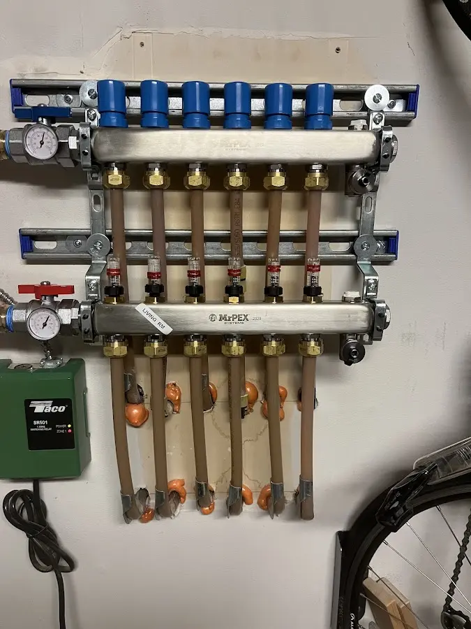 Plumber performing Gas Leak Detection at a residential property in Carlisle